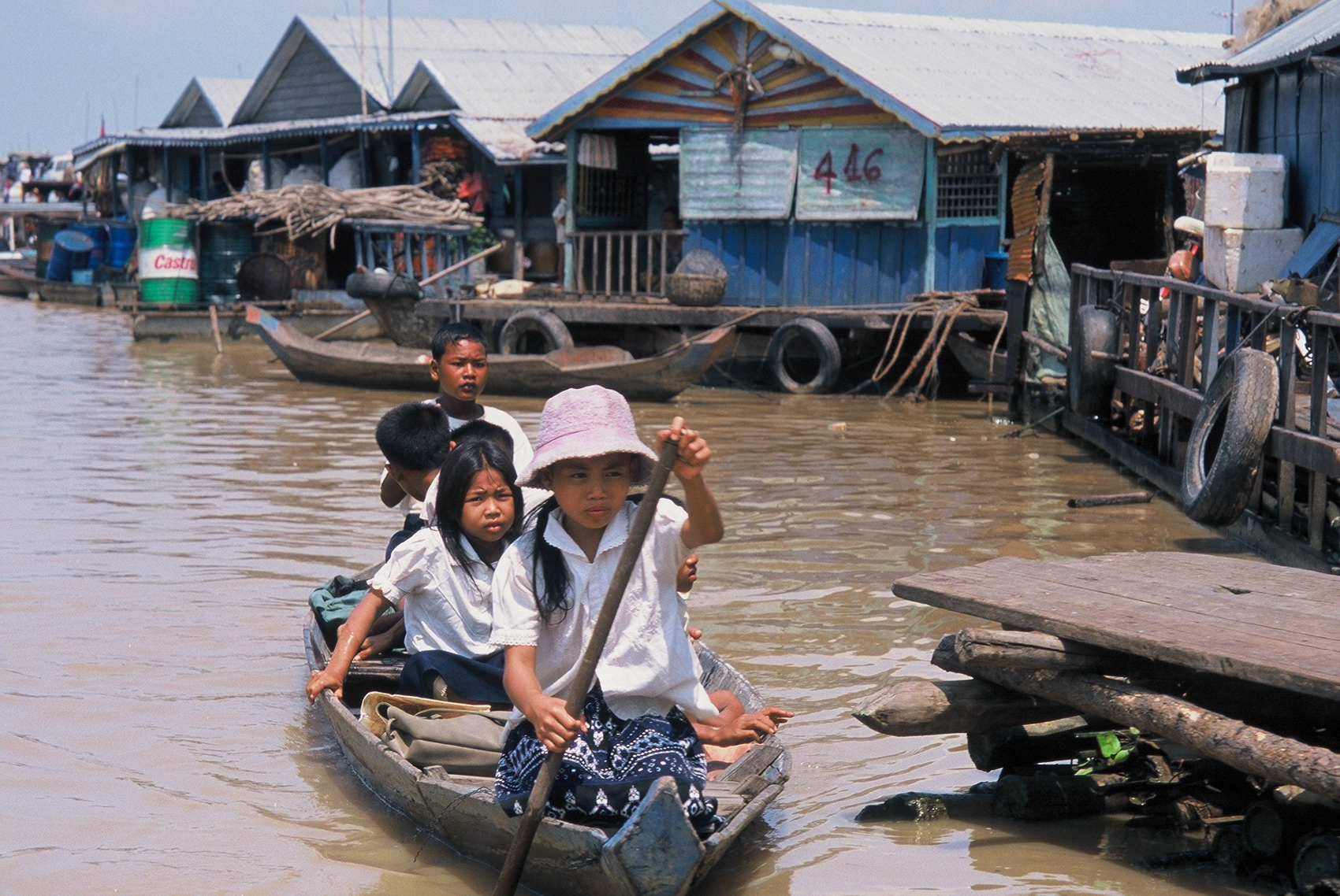 Flytende landsby Kambodsja